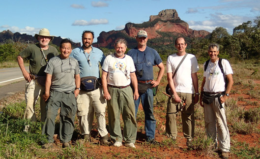 Termite survey team in Bolivia