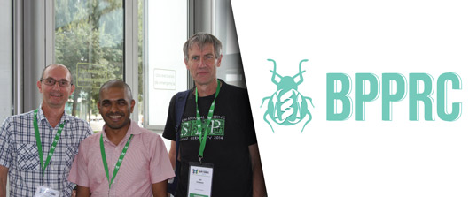 Colin Berry, Suresh Pannerselvan and Neil Crickmore (Taken at 2019 annual meeting of the Society of Invertebrate Pathology held in Valencia, Spain).