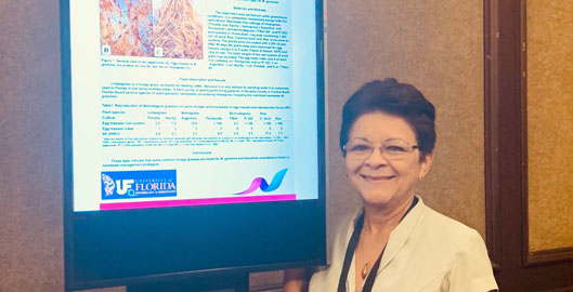 Dr. Maria Mendes was elected Secretary of the Organization of Nematologists of Tropical America (ONTA). She was installed at the ONTA meeting July 21-25 in San Jose, Costa Rica.