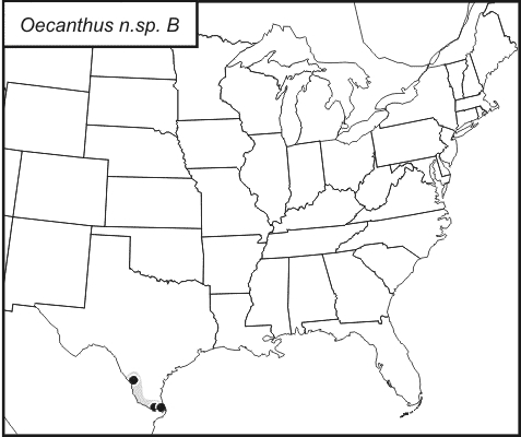 distribution map for Oecanthus alexanderi
