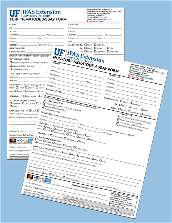 this is an image of the assay lab forms