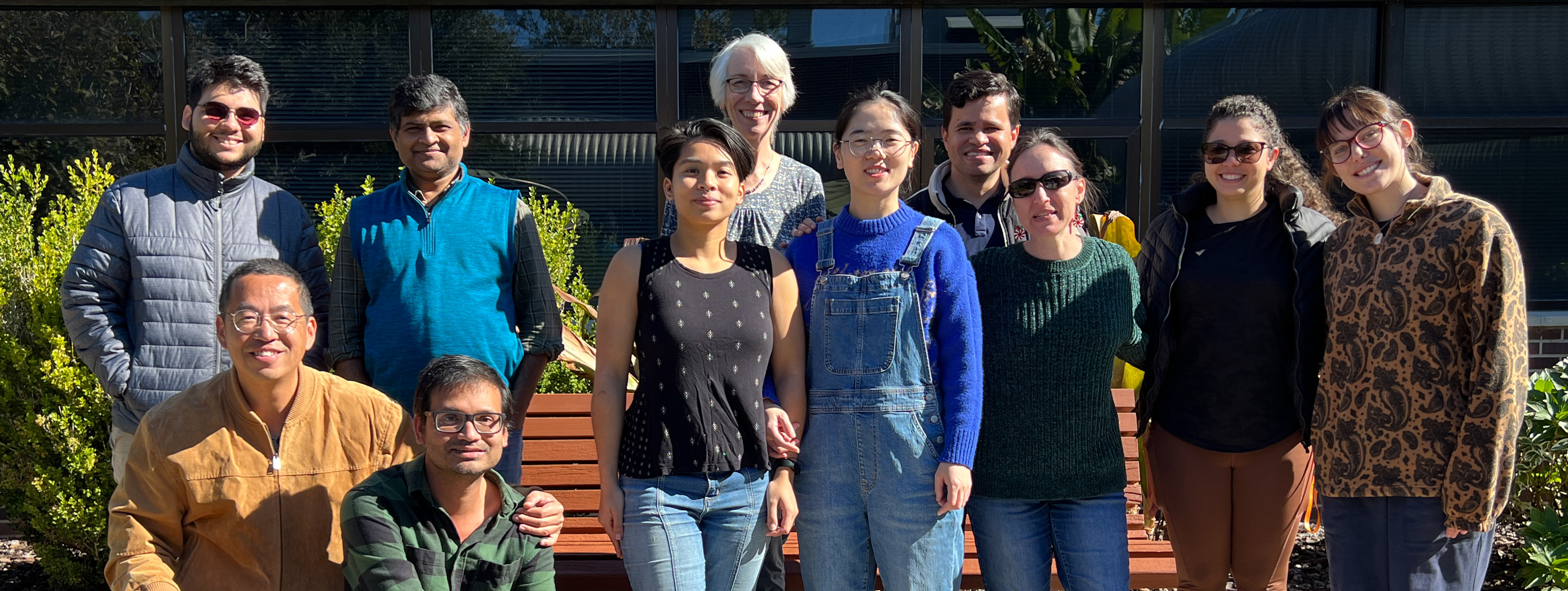 Group portrait of the Bonning Lab in December 2024