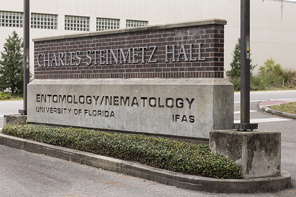 a photo of the UF/IFAS Entomology and Nematology Department sign