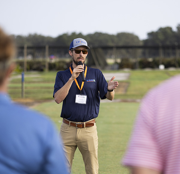 Dr. Adam Dale leading an extension event