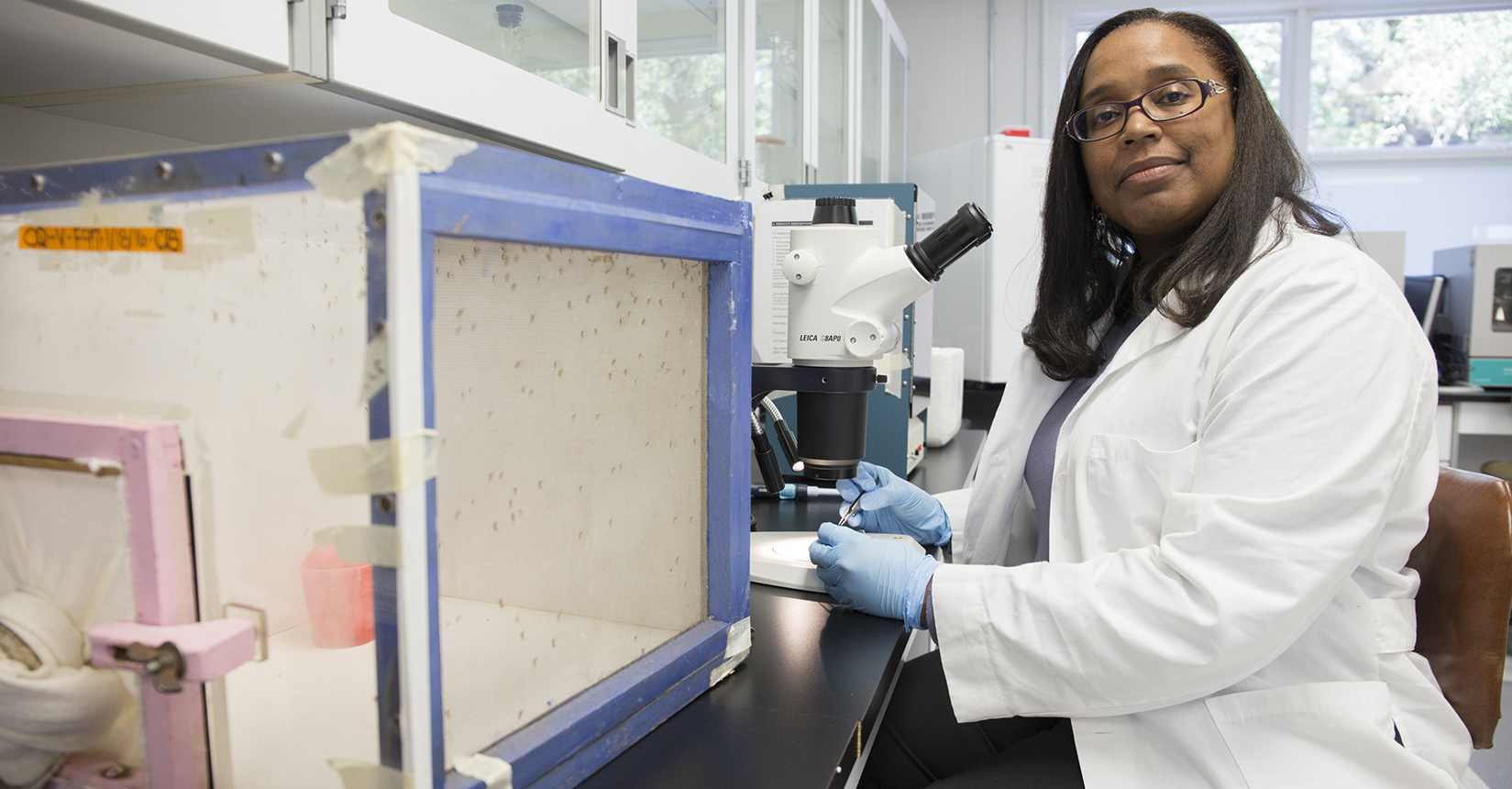 a photo of Dr. Chelsea Smartt in the lab