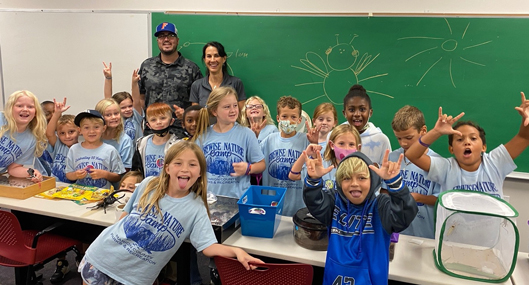 John Ternest and Jennifer Standley with the Marion County Firewise Nature Campers 