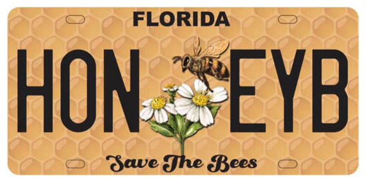 Honey Bee Licence plate