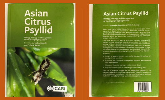 Front and back cover of the Asian citrus psyllid (ACP) and huanglongbing (HLB) book.